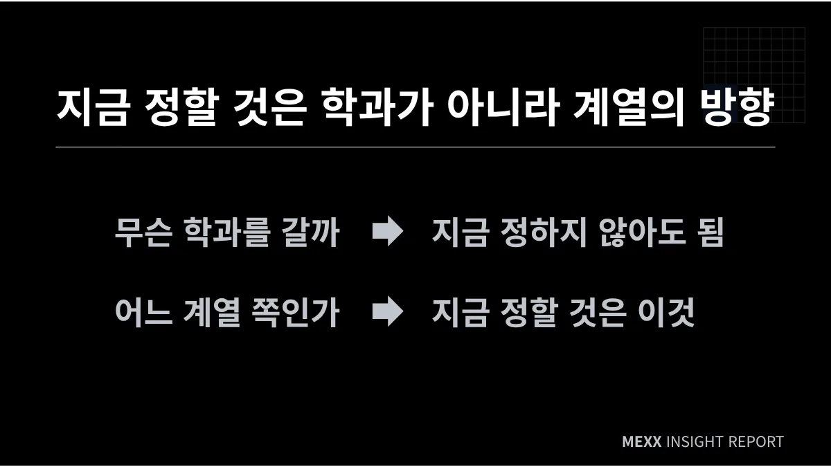 고교학점제, 지금 다 정하지 않아도 되는 이유 : 중3, 학과보다 계열이 먼저입니다. 이미지 2
